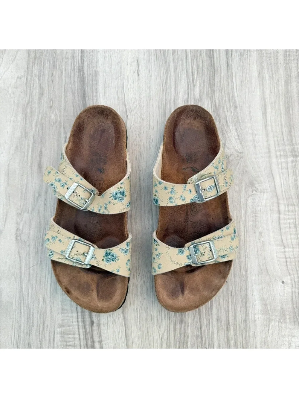 Birkenstock Arizona Floral Double Strap Sandals Women’s US 7–7.5